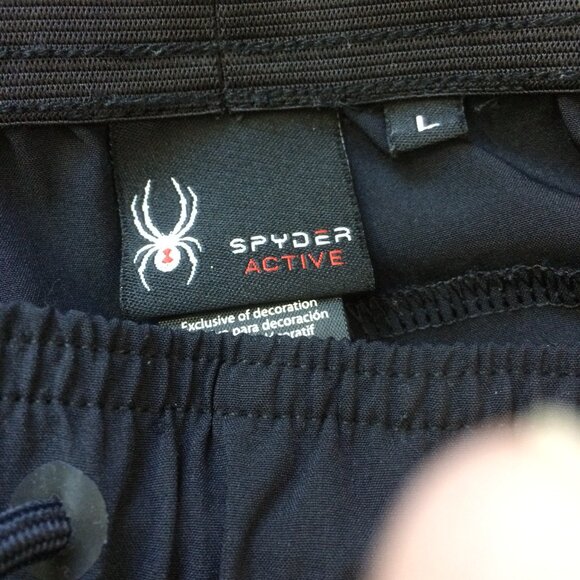 Spyder Womens Active Pants Lightweight Elastic at Legs Zipper Pockets Large - Picture 3 of 4
